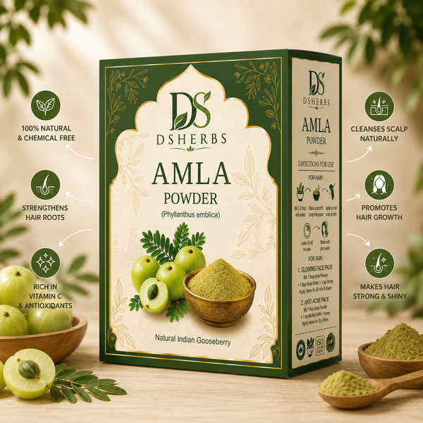 Natural Amla Powder For Soft & Shiny Hair Indian Gooseberry Powder for Hair growth & Hair Care Strengthening Nourish Conditioner & Cleanser (100G)
