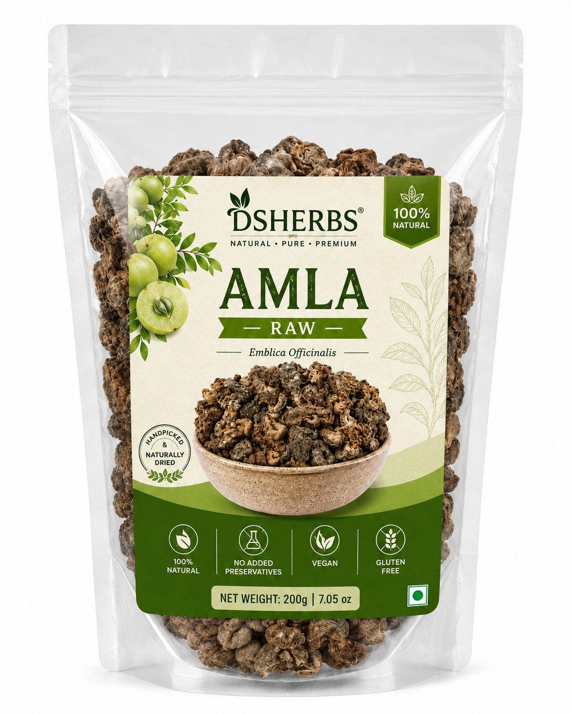 DSHERBS Natural Amla Dry Raw Hair Growth And Hair Treatment 200g
NATURAL INGREDIENTS: Made with Amla raw, natural ingredients that nourish the scalp and support healthy hair growth.
PROMOTES HAIR GROWTH: Specially formulated to strengthen hair follicles and encourage thicker, fuller hair growth.
RAW AND PURE: Contains dryAmla raw ingredients in their purest form, free from harsh chemicals and artificial additives.
GENEROUS QUANTITY: Each pack contains 200g of product, providing ample supply for regular and 
