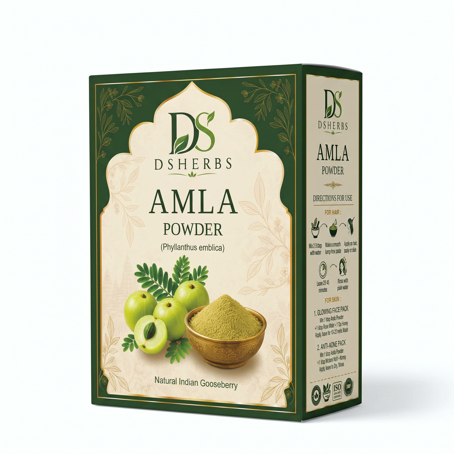DSHERBS Natural Amla Powder For Soft & Shiny Hair Indian Gooseberry Powder for Hair growth & Hair Care Strengthening Nourish Conditioner & Cleanser (100G)
NATURAL AMLA POWDER: Made from pure Indian Gooseberry, this 100G powder promotes healthy, soft, and shiny hair naturally.
HAIR GROWTH & STRENGTHENING: Rich in nutrients, this amla powder nourishes hair follicles from root to tip, helping reduce hair fall and boost growth.
DEEP CONDITIONING: Works as a natural conditioner to restore moisture, improve hair 