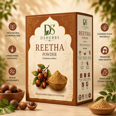 Natural Reetha Powder For Soft & Shiny Hair Ritha Powder for Hair growth & Hair Care Strengthening Natural & Chemical-Free (100G)