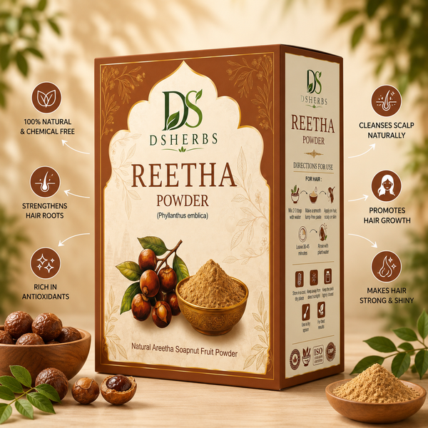 Natural Reetha Powder For Soft & Shiny Hair Ritha Powder for Hair growth & Hair Care Strengthening Natural & Chemical-Free (100G)