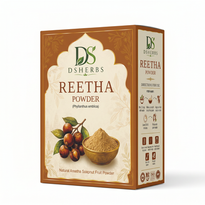 DSHERBS Natural Reetha Powder For Soft & Shiny Hair Ritha Powder for Hair growth & Hair Care Strengthening Natural & Chemical-Free (100G)
NATURAL REETHA POWDER: Made from pure, chemical-free Reetha (Soapnut) for gentle and effective hair care.
PROMOTES HAIR GROWTH: Regular use of Ritha powder helps strengthen hair roots and supports healthy hair growth.
SOFT & SHINY HAIR: Nourishes each strand deeply, leaving your hair feeling soft, smooth, and naturally lustrous.
CHEMICAL-FREE FORMULA: Free from harsh chem